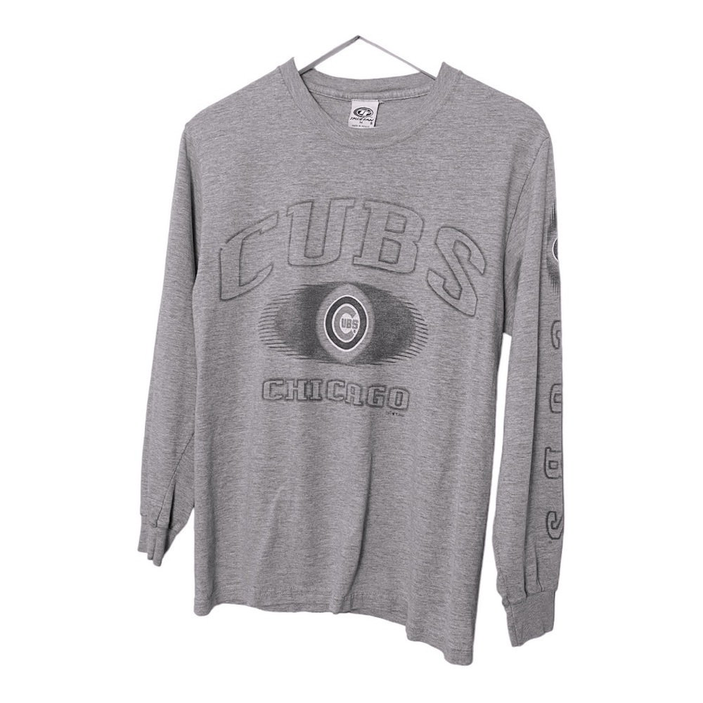 Vintage True Fan Chicage CUBS  Professional Sports T-Shirt Gray Sz M